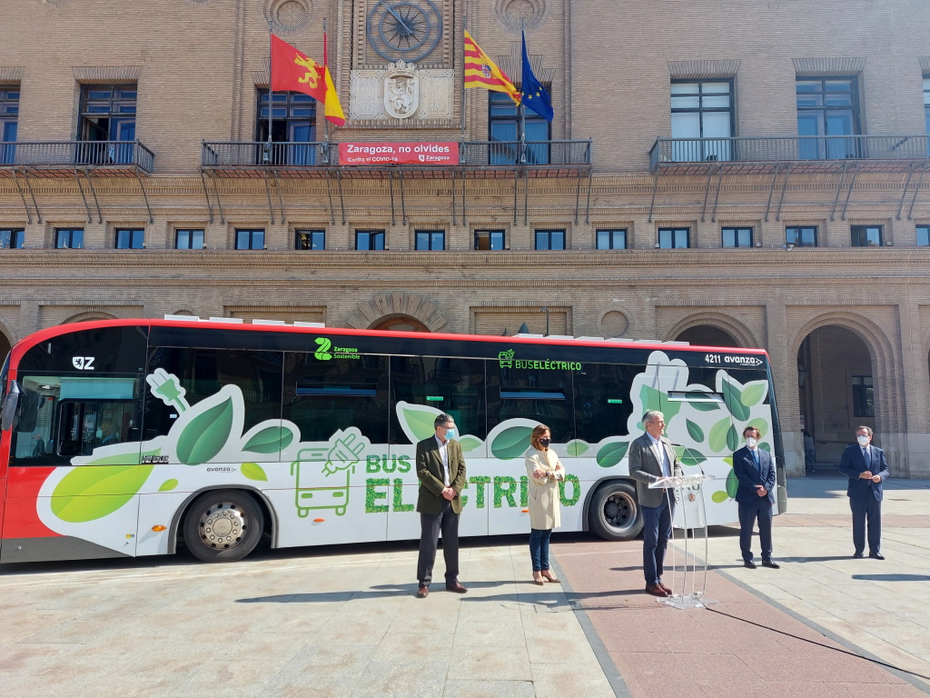 Todos los nuevos autobuses urbanos de Zaragoza serán eléctricos para acercarse al objetivo de ser una “ciudad climáticamente neutra” en 2030