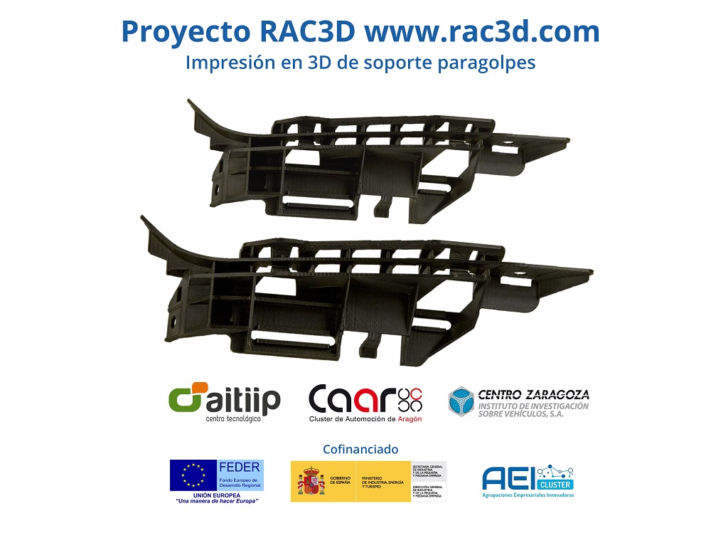 Imagen de RAC3D, el proyecto de innovación para la impresión 3D aplicada a la reparación de vehículos
