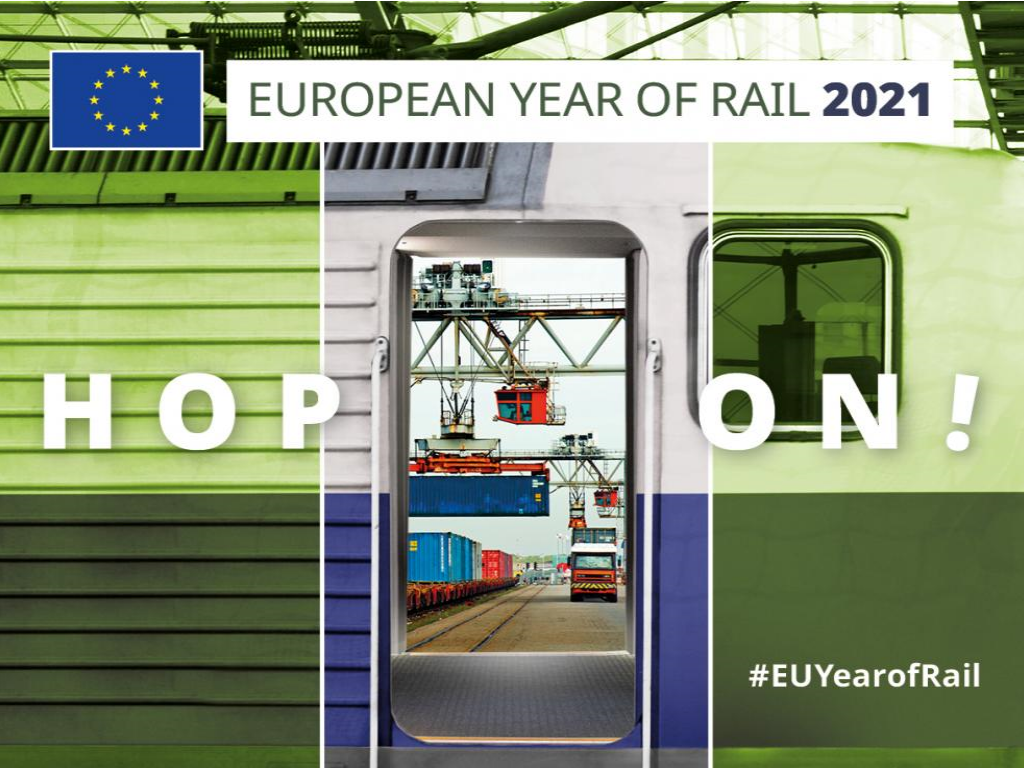 Imagen de Mitma da la bienvenida al Connecting Europe Express como una celebración del tren en el Año Europeo del Ferrocarril