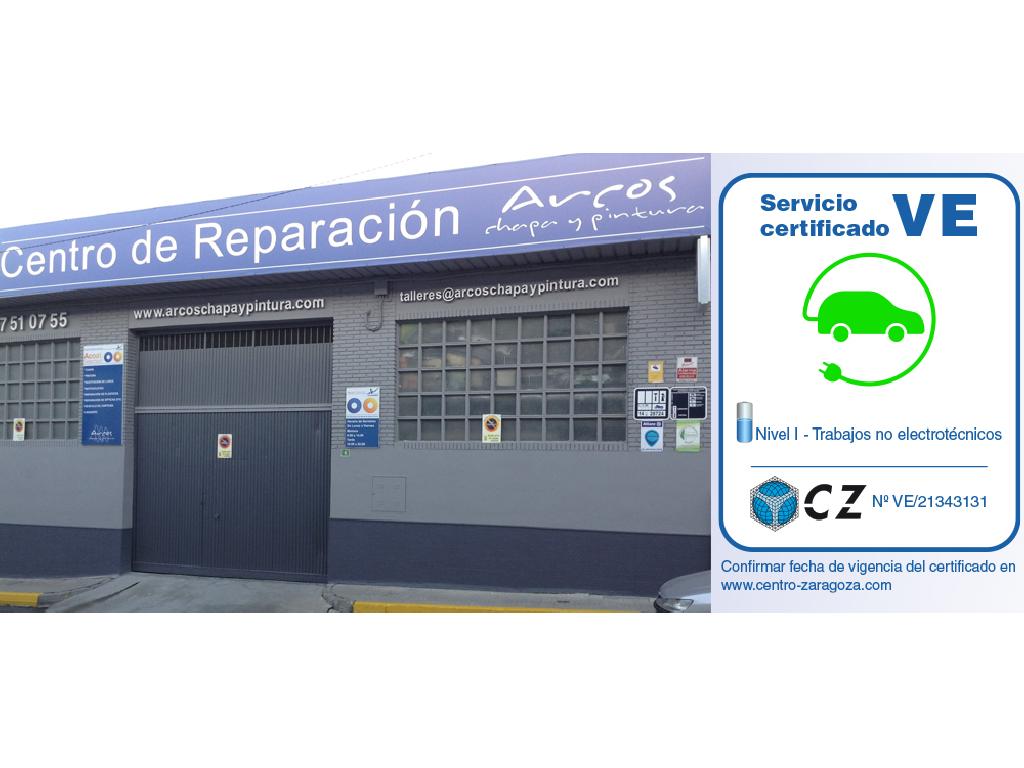 Centro de reparación Arcos Chapa y Pintura, primer taller VE certificado CZ