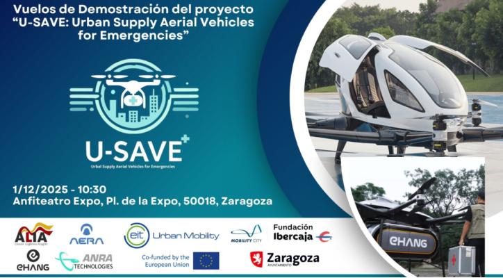 Vuelos de demostración del proyecto «U-SAVE: Urban Supply Aerial Vehicles for Emergencies»