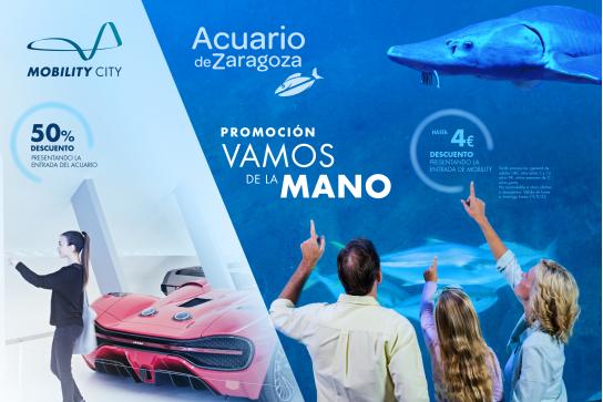 Hasta el 10 de septiembre, si presentas la entrada del Acuario de Zaragoza también podrás acceder a Mobility City con entrada reducida