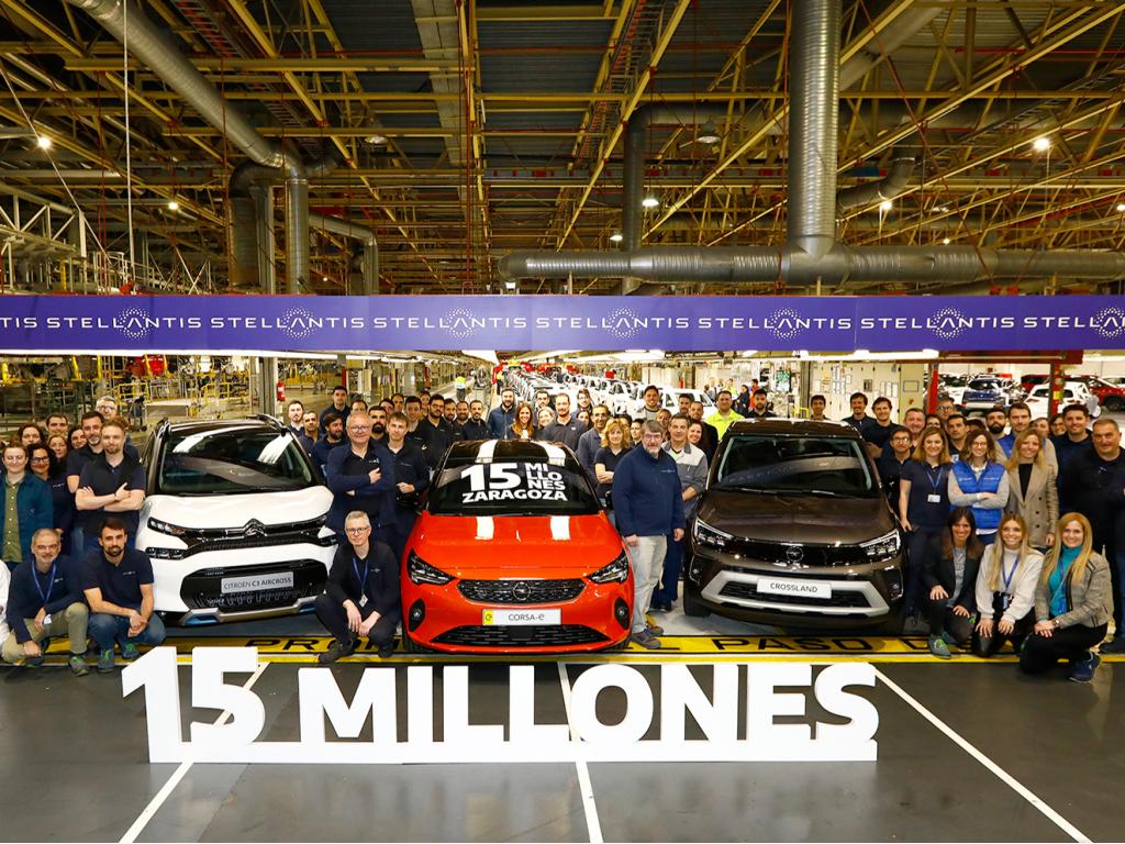 Stellantis Zaragoza produce su vehículo 15 millones