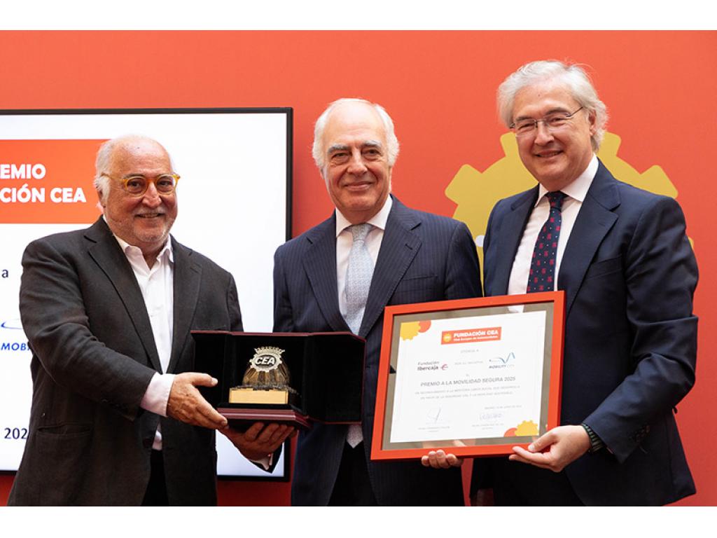 Fundación CEA otorga su XVI Premio a Fundación Ibercaja en reconocimiento a la meritoria labor social que desarrolla en favor de la movilidad segura a través de su iniciativa Mobility City