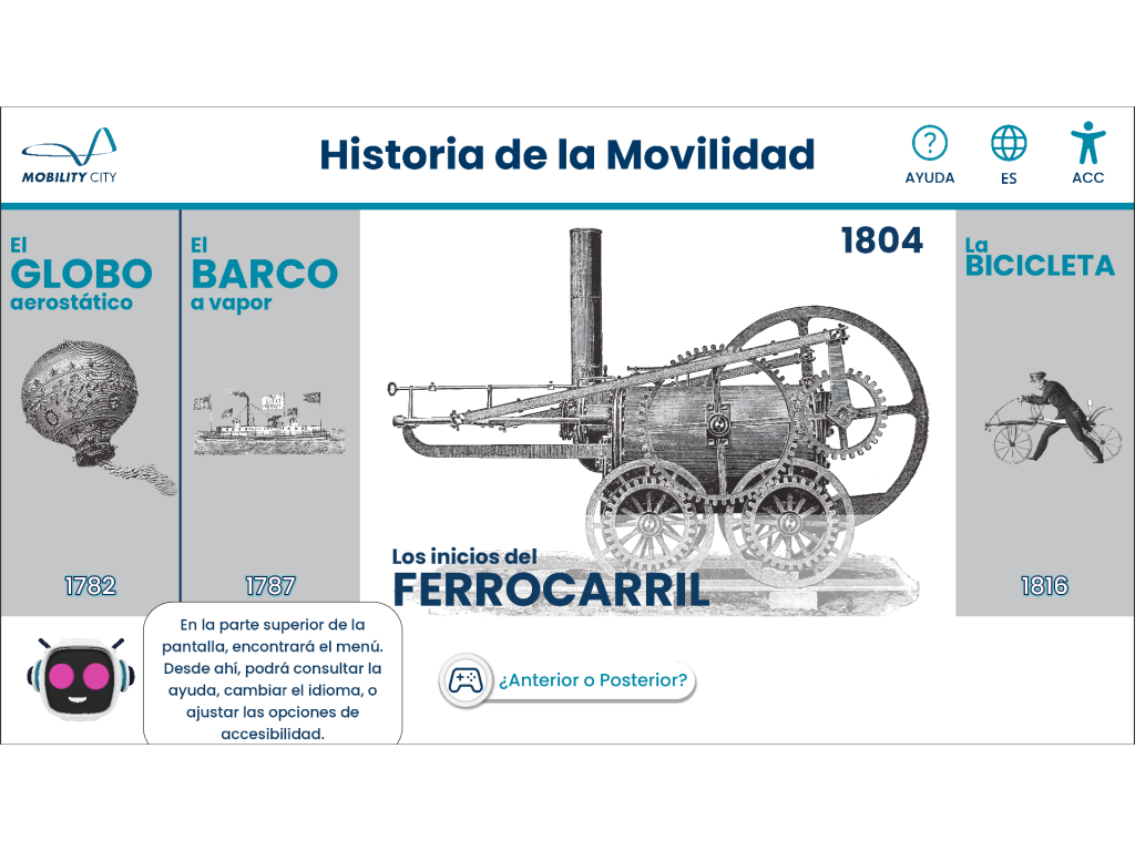 Mobility City lanza un nuevo juego interactivo para descubrir la historia de los inventos de la movilidad