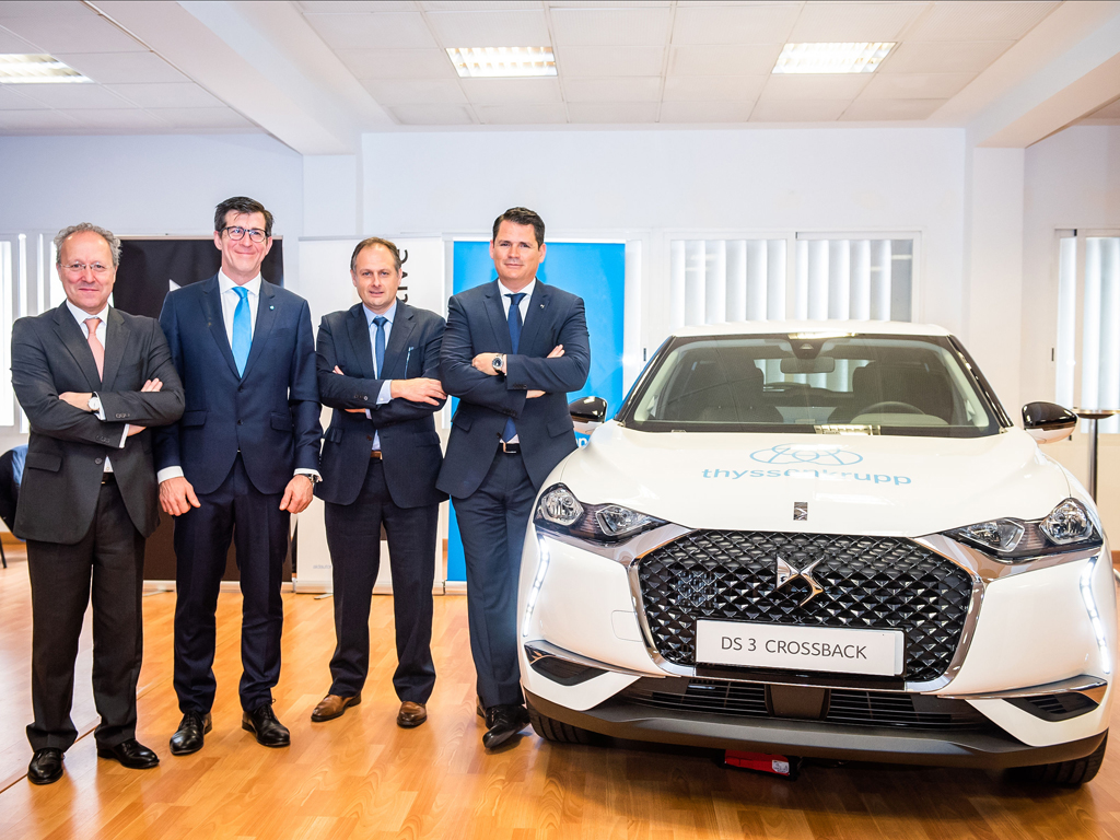 Thyssenkrupp contará con 440 nuevos DS 3 Crossback, que contrata por renting mediante ALD Automotive  