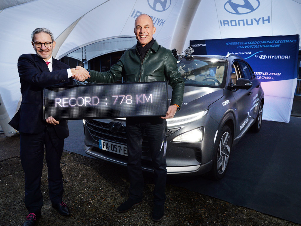 Hyundai ya tiene el récord de distancia recorrida con un coche de hidrógeno