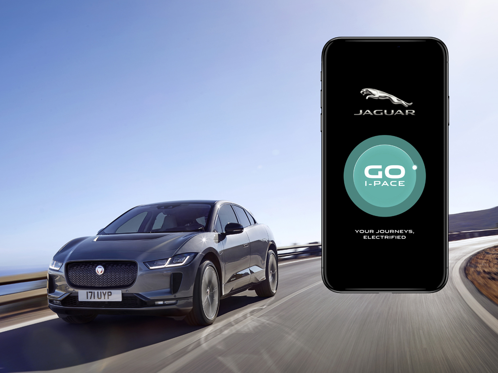 Jaguar presenta la app Go I-PACE y una calculadora online para facilitar el uso de su coche eléctrico